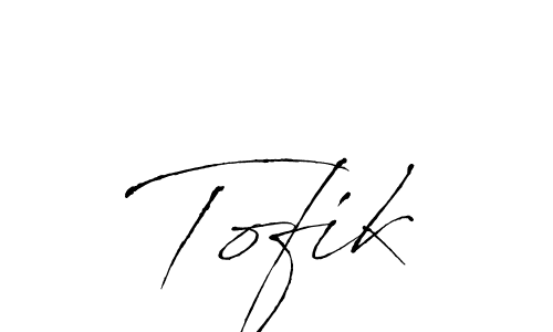 Tofik stylish signature style. Best Handwritten Sign (Antro_Vectra) for my name. Handwritten Signature Collection Ideas for my name Tofik. Tofik signature style 6 images and pictures png