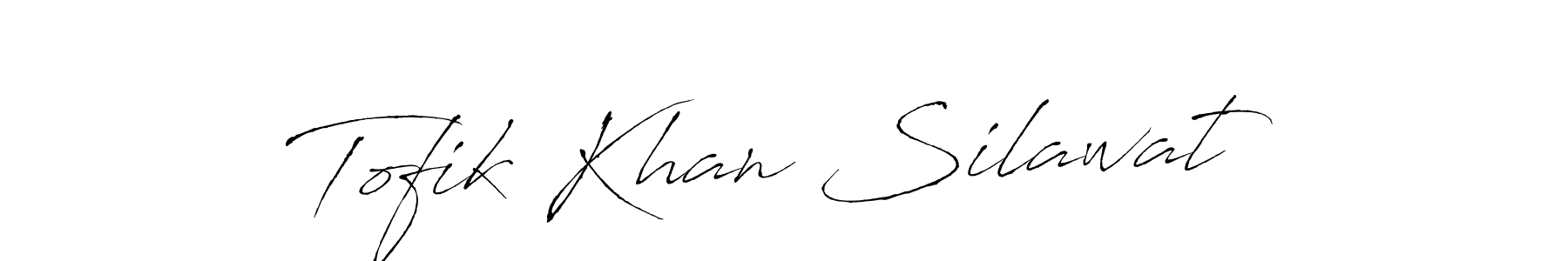 Use a signature maker to create a handwritten signature online. With this signature software, you can design (Antro_Vectra) your own signature for name Tofik Khan Silawat. Tofik Khan Silawat signature style 6 images and pictures png