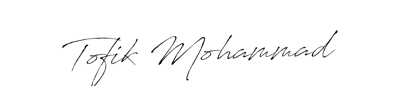 Antro_Vectra is a professional signature style that is perfect for those who want to add a touch of class to their signature. It is also a great choice for those who want to make their signature more unique. Get Tofik Mohammad name to fancy signature for free. Tofik Mohammad signature style 6 images and pictures png