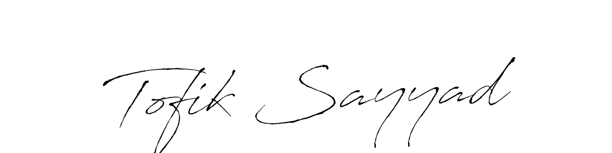 Design your own signature with our free online signature maker. With this signature software, you can create a handwritten (Antro_Vectra) signature for name Tofik Sayyad. Tofik Sayyad signature style 6 images and pictures png