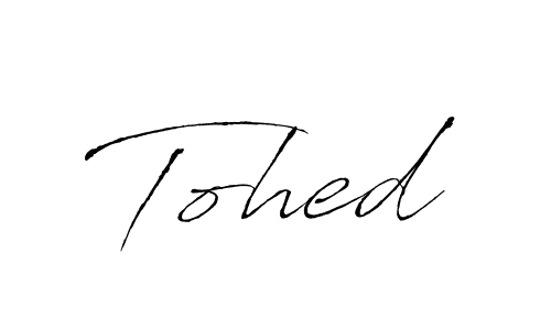 Design your own signature with our free online signature maker. With this signature software, you can create a handwritten (Antro_Vectra) signature for name Tohed. Tohed signature style 6 images and pictures png