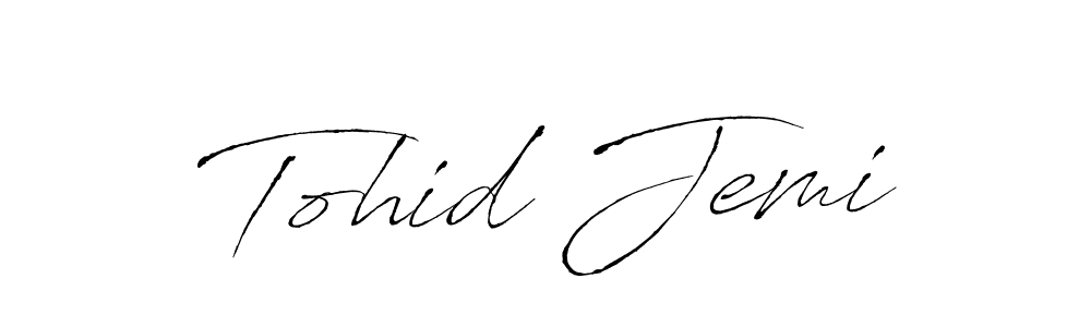 Create a beautiful signature design for name Tohid Jemi. With this signature (Antro_Vectra) fonts, you can make a handwritten signature for free. Tohid Jemi signature style 6 images and pictures png