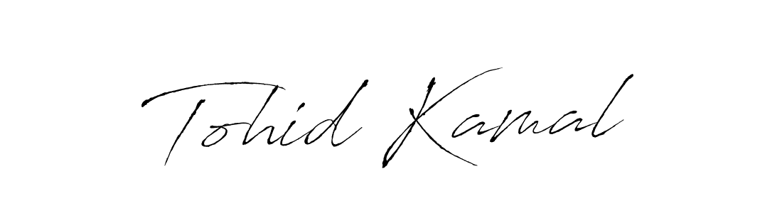 Design your own signature with our free online signature maker. With this signature software, you can create a handwritten (Antro_Vectra) signature for name Tohid Kamal. Tohid Kamal signature style 6 images and pictures png