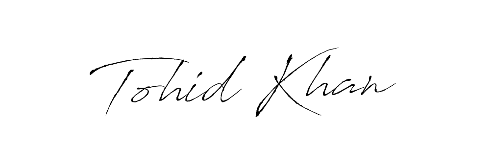Tohid Khan stylish signature style. Best Handwritten Sign (Antro_Vectra) for my name. Handwritten Signature Collection Ideas for my name Tohid Khan. Tohid Khan signature style 6 images and pictures png