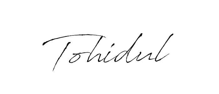 How to make Tohidul signature? Antro_Vectra is a professional autograph style. Create handwritten signature for Tohidul name. Tohidul signature style 6 images and pictures png