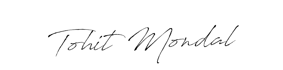Also we have Tohit Mondal name is the best signature style. Create professional handwritten signature collection using Antro_Vectra autograph style. Tohit Mondal signature style 6 images and pictures png