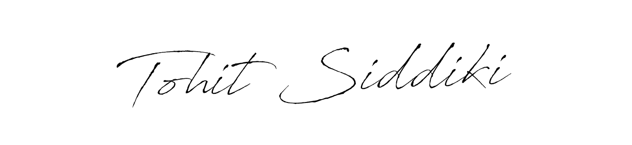 Design your own signature with our free online signature maker. With this signature software, you can create a handwritten (Antro_Vectra) signature for name Tohit Siddiki. Tohit Siddiki signature style 6 images and pictures png