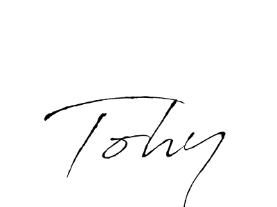 Tohy stylish signature style. Best Handwritten Sign (Antro_Vectra) for my name. Handwritten Signature Collection Ideas for my name Tohy. Tohy signature style 6 images and pictures png