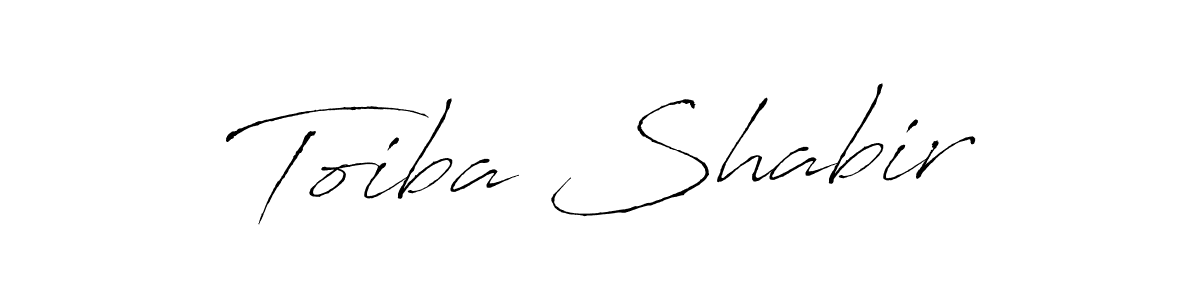 The best way (Antro_Vectra) to make a short signature is to pick only two or three words in your name. The name Toiba Shabir include a total of six letters. For converting this name. Toiba Shabir signature style 6 images and pictures png