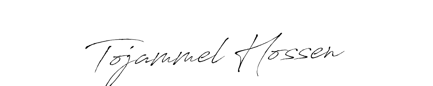 The best way (Antro_Vectra) to make a short signature is to pick only two or three words in your name. The name Tojammel Hossen include a total of six letters. For converting this name. Tojammel Hossen signature style 6 images and pictures png