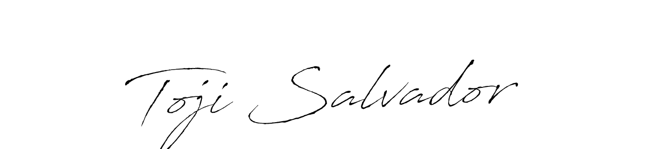 Also You can easily find your signature by using the search form. We will create Toji Salvador name handwritten signature images for you free of cost using Antro_Vectra sign style. Toji Salvador signature style 6 images and pictures png