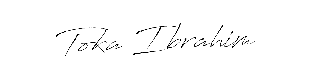 Antro_Vectra is a professional signature style that is perfect for those who want to add a touch of class to their signature. It is also a great choice for those who want to make their signature more unique. Get Toka Ibrahim name to fancy signature for free. Toka Ibrahim signature style 6 images and pictures png