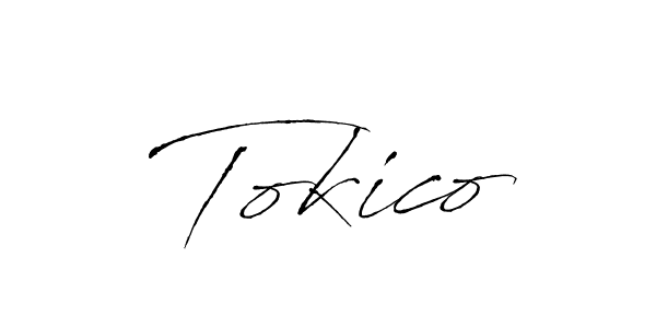How to make Tokico signature? Antro_Vectra is a professional autograph style. Create handwritten signature for Tokico name. Tokico signature style 6 images and pictures png