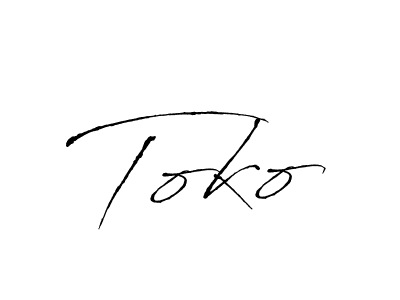 Also You can easily find your signature by using the search form. We will create Toko name handwritten signature images for you free of cost using Antro_Vectra sign style. Toko signature style 6 images and pictures png