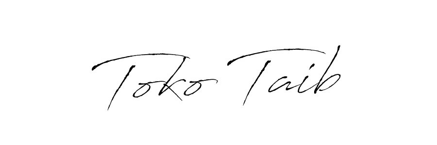 How to make Toko Taib signature? Antro_Vectra is a professional autograph style. Create handwritten signature for Toko Taib name. Toko Taib signature style 6 images and pictures png