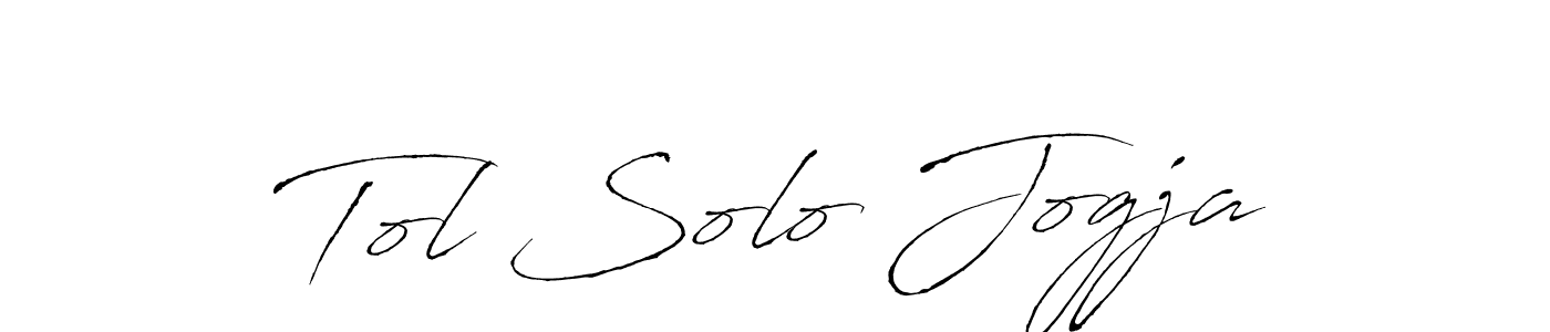 Create a beautiful signature design for name Tol Solo Jogja. With this signature (Antro_Vectra) fonts, you can make a handwritten signature for free. Tol Solo Jogja signature style 6 images and pictures png