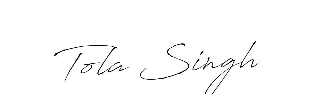 Tola Singh stylish signature style. Best Handwritten Sign (Antro_Vectra) for my name. Handwritten Signature Collection Ideas for my name Tola Singh. Tola Singh signature style 6 images and pictures png