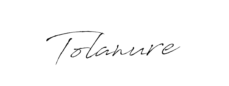 Create a beautiful signature design for name Tolanure. With this signature (Antro_Vectra) fonts, you can make a handwritten signature for free. Tolanure signature style 6 images and pictures png