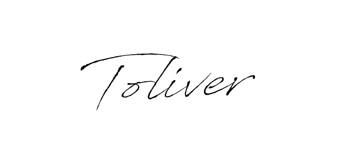 You should practise on your own different ways (Antro_Vectra) to write your name (Toliver) in signature. don't let someone else do it for you. Toliver signature style 6 images and pictures png