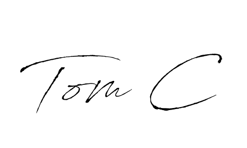 Tom C stylish signature style. Best Handwritten Sign (Antro_Vectra) for my name. Handwritten Signature Collection Ideas for my name Tom C. Tom C signature style 6 images and pictures png