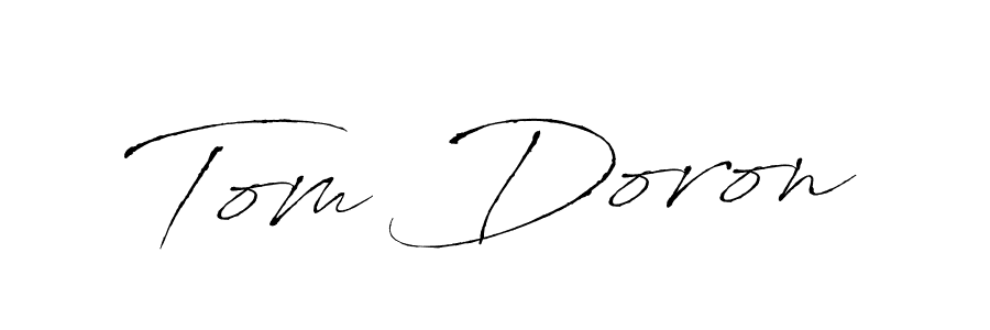 Create a beautiful signature design for name Tom Doron. With this signature (Antro_Vectra) fonts, you can make a handwritten signature for free. Tom Doron signature style 6 images and pictures png