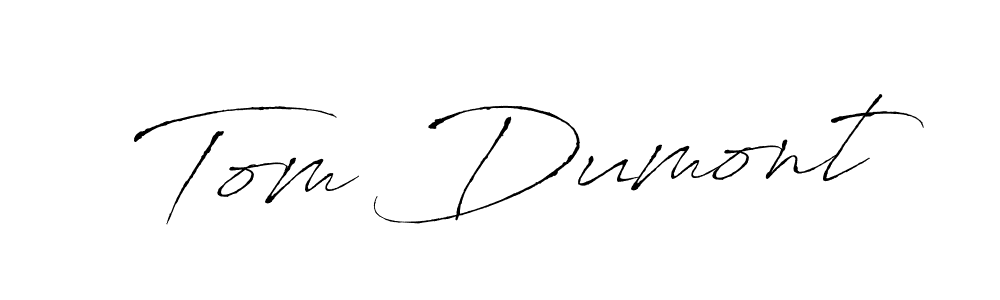 How to make Tom Dumont name signature. Use Antro_Vectra style for creating short signs online. This is the latest handwritten sign. Tom Dumont signature style 6 images and pictures png