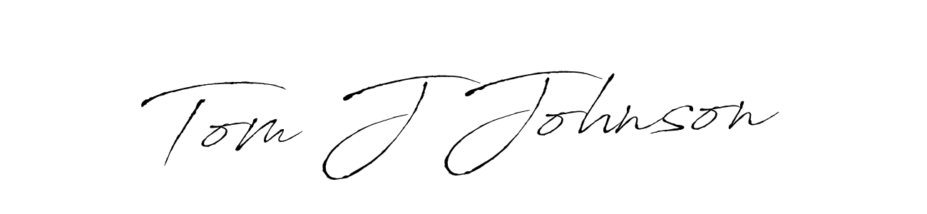 Design your own signature with our free online signature maker. With this signature software, you can create a handwritten (Antro_Vectra) signature for name Tom J Johnson. Tom J Johnson signature style 6 images and pictures png