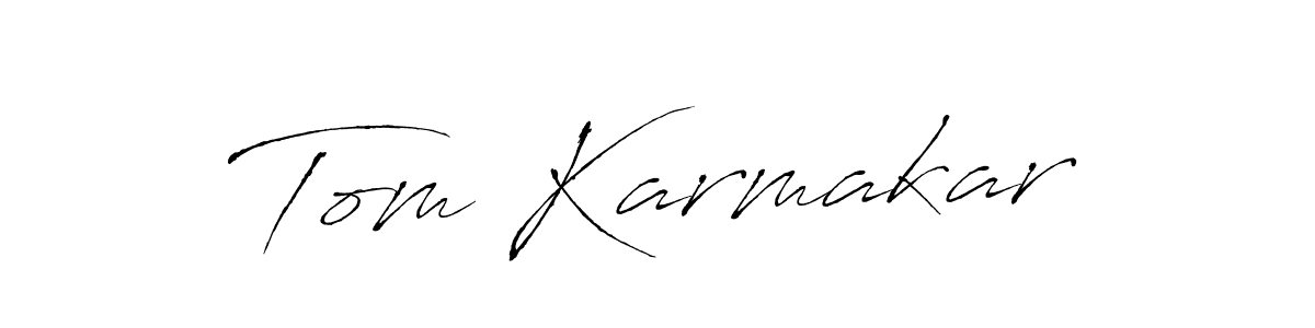 Create a beautiful signature design for name Tom Karmakar. With this signature (Antro_Vectra) fonts, you can make a handwritten signature for free. Tom Karmakar signature style 6 images and pictures png