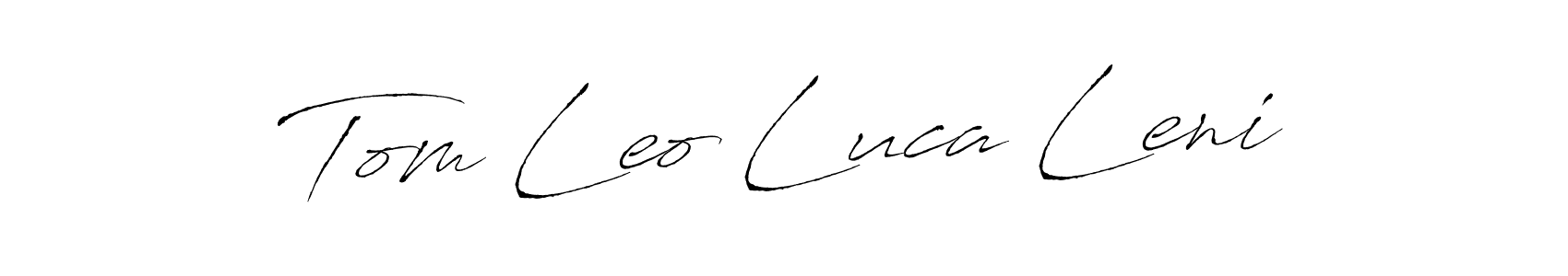 Similarly Antro_Vectra is the best handwritten signature design. Signature creator online .You can use it as an online autograph creator for name Tom Leo Luca Leni. Tom Leo Luca Leni signature style 6 images and pictures png