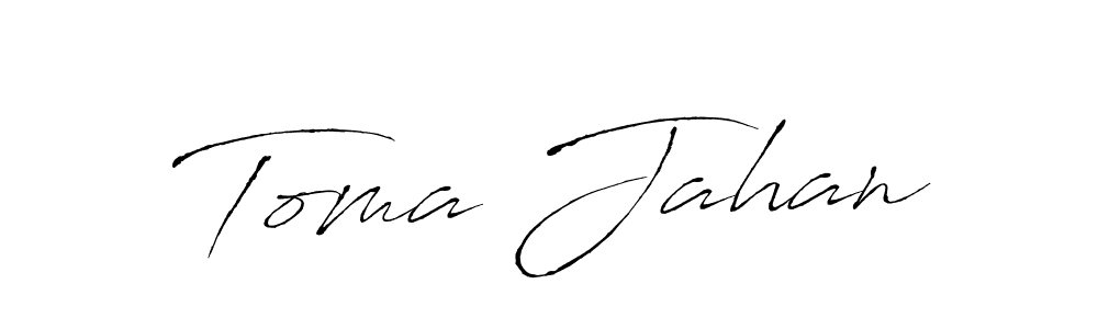 Also You can easily find your signature by using the search form. We will create Toma Jahan name handwritten signature images for you free of cost using Antro_Vectra sign style. Toma Jahan signature style 6 images and pictures png