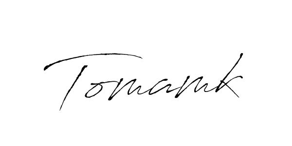 Create a beautiful signature design for name Tomamk. With this signature (Antro_Vectra) fonts, you can make a handwritten signature for free. Tomamk signature style 6 images and pictures png