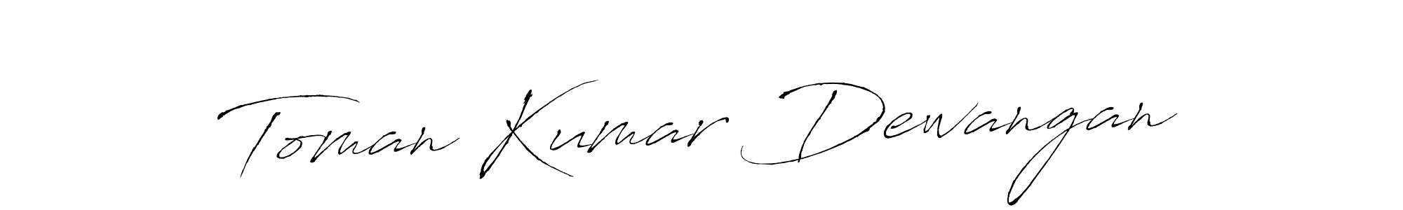 It looks lik you need a new signature style for name Toman Kumar Dewangan. Design unique handwritten (Antro_Vectra) signature with our free signature maker in just a few clicks. Toman Kumar Dewangan signature style 6 images and pictures png