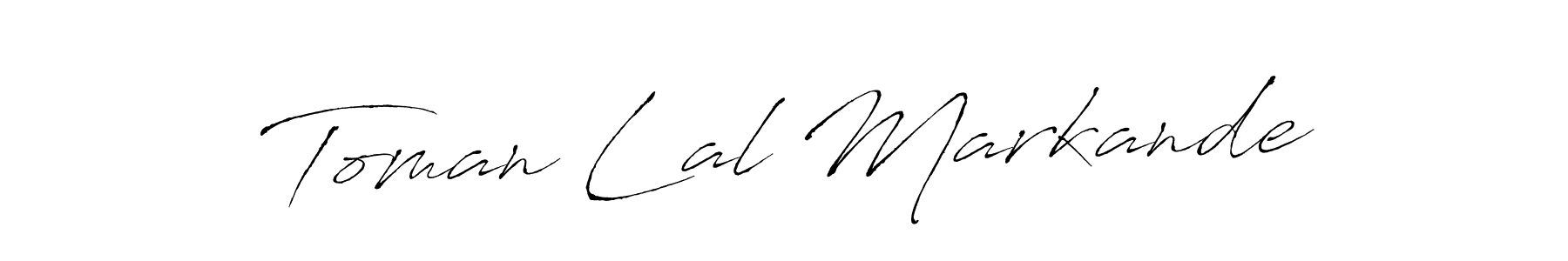 The best way (Antro_Vectra) to make a short signature is to pick only two or three words in your name. The name Toman Lal Markande include a total of six letters. For converting this name. Toman Lal Markande signature style 6 images and pictures png