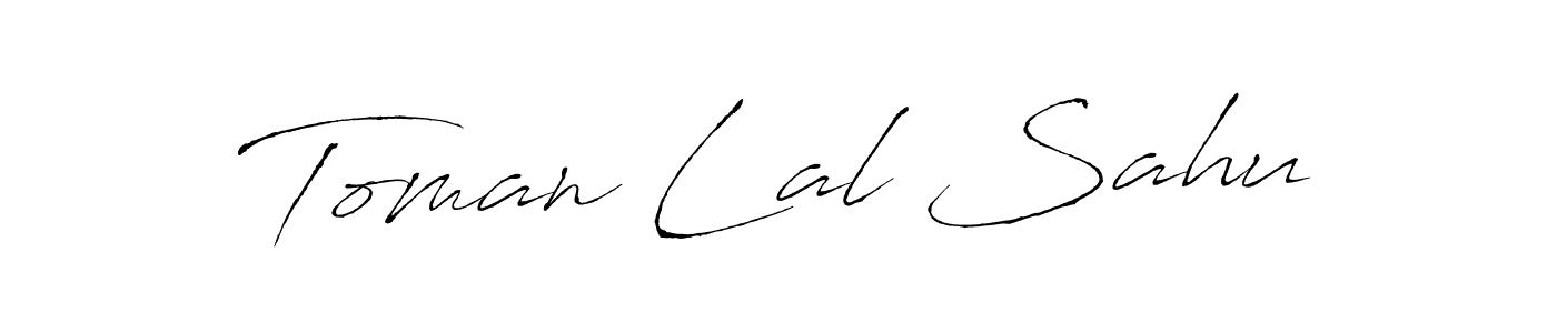 The best way (Antro_Vectra) to make a short signature is to pick only two or three words in your name. The name Toman Lal Sahu include a total of six letters. For converting this name. Toman Lal Sahu signature style 6 images and pictures png