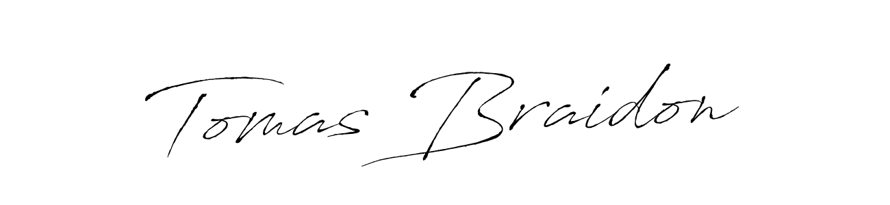 How to make Tomas Braidon signature? Antro_Vectra is a professional autograph style. Create handwritten signature for Tomas Braidon name. Tomas Braidon signature style 6 images and pictures png