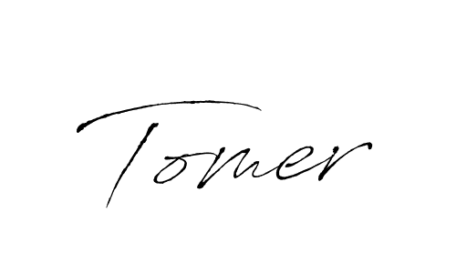 Make a beautiful signature design for name Tomer. With this signature (Antro_Vectra) style, you can create a handwritten signature for free. Tomer signature style 6 images and pictures png