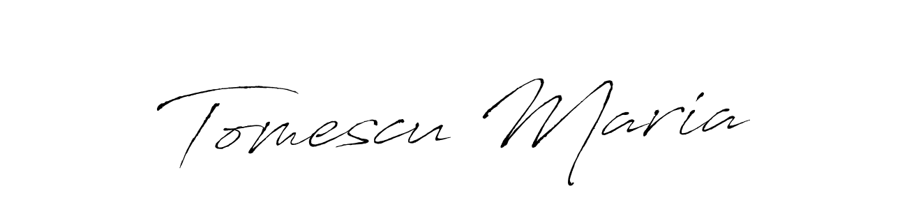 Tomescu Maria stylish signature style. Best Handwritten Sign (Antro_Vectra) for my name. Handwritten Signature Collection Ideas for my name Tomescu Maria. Tomescu Maria signature style 6 images and pictures png