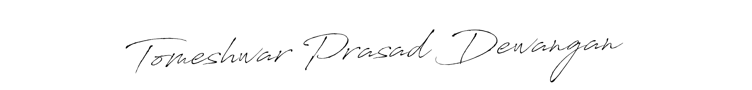 Also we have Tomeshwar Prasad Dewangan name is the best signature style. Create professional handwritten signature collection using Antro_Vectra autograph style. Tomeshwar Prasad Dewangan signature style 6 images and pictures png