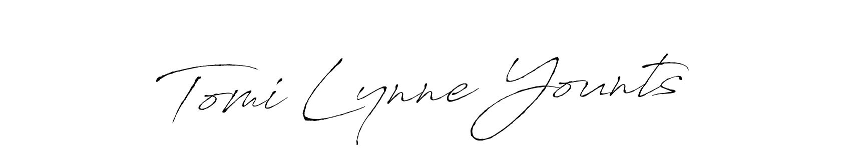 The best way (Antro_Vectra) to make a short signature is to pick only two or three words in your name. The name Tomi Lynne Younts include a total of six letters. For converting this name. Tomi Lynne Younts signature style 6 images and pictures png