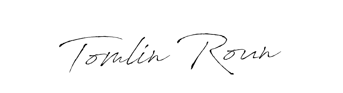 Create a beautiful signature design for name Tomlin Roun. With this signature (Antro_Vectra) fonts, you can make a handwritten signature for free. Tomlin Roun signature style 6 images and pictures png