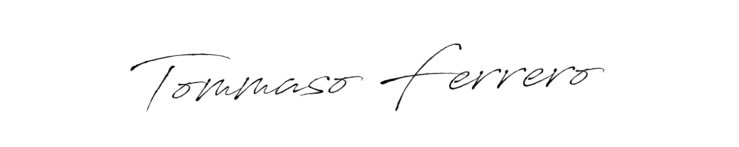 Design your own signature with our free online signature maker. With this signature software, you can create a handwritten (Antro_Vectra) signature for name Tommaso Ferrero. Tommaso Ferrero signature style 6 images and pictures png