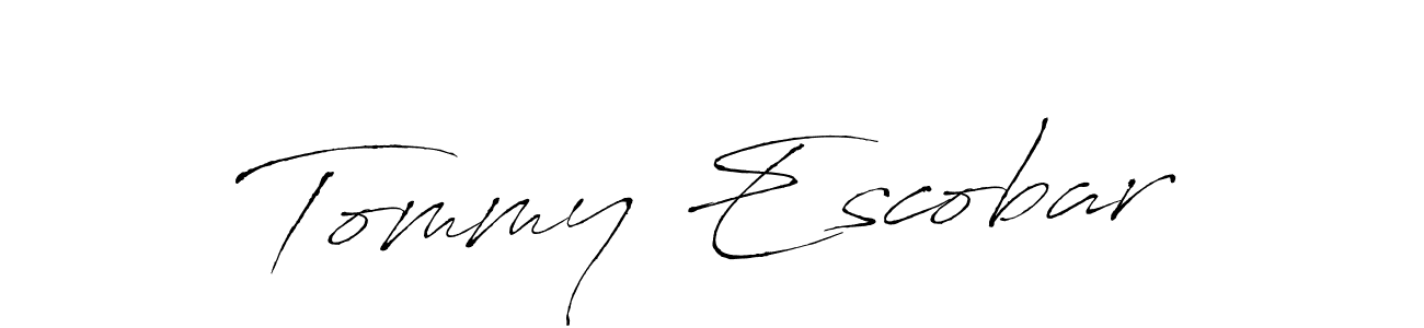 You should practise on your own different ways (Antro_Vectra) to write your name (Tommy Escobar) in signature. don't let someone else do it for you. Tommy Escobar signature style 6 images and pictures png