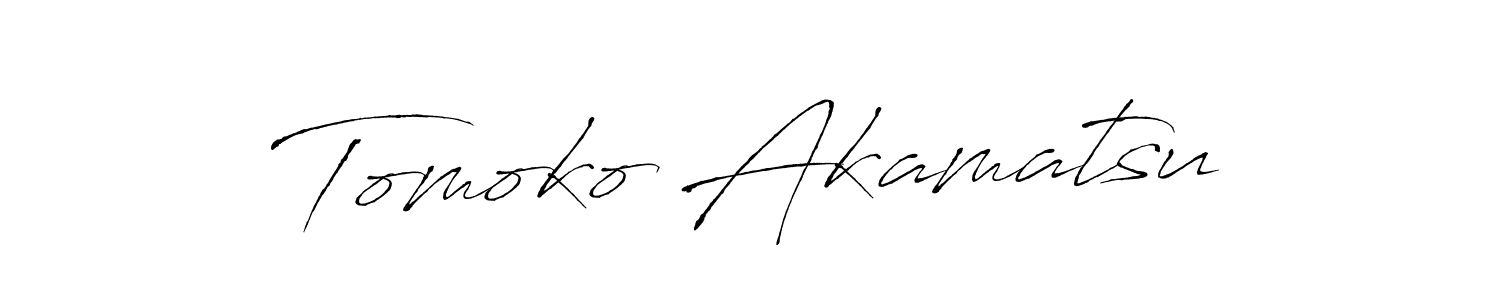 Make a beautiful signature design for name Tomoko Akamatsu. Use this online signature maker to create a handwritten signature for free. Tomoko Akamatsu signature style 6 images and pictures png