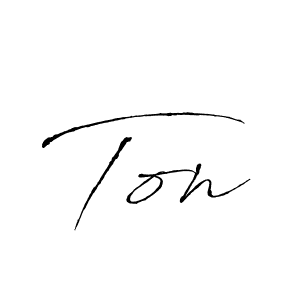 Ton stylish signature style. Best Handwritten Sign (Antro_Vectra) for my name. Handwritten Signature Collection Ideas for my name Ton. Ton signature style 6 images and pictures png