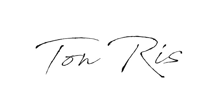 How to make Ton Ris name signature. Use Antro_Vectra style for creating short signs online. This is the latest handwritten sign. Ton Ris signature style 6 images and pictures png