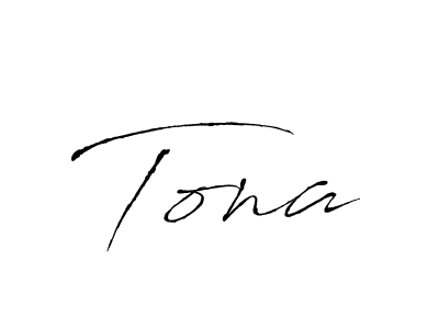 Tona stylish signature style. Best Handwritten Sign (Antro_Vectra) for my name. Handwritten Signature Collection Ideas for my name Tona. Tona signature style 6 images and pictures png