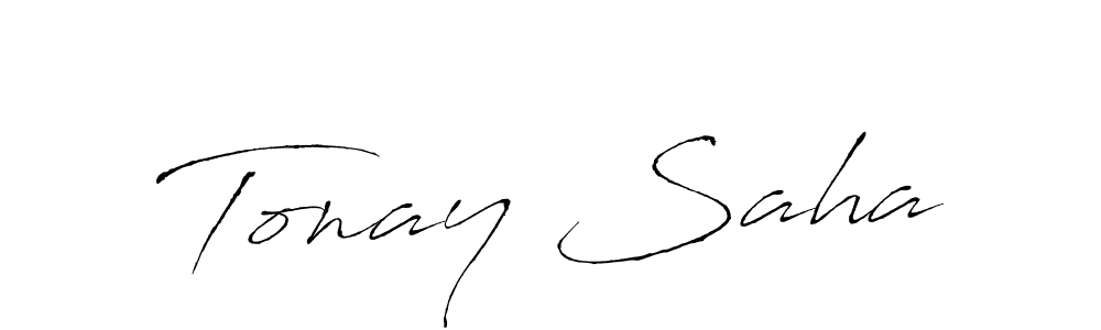 You should practise on your own different ways (Antro_Vectra) to write your name (Tonay Saha) in signature. don't let someone else do it for you. Tonay Saha signature style 6 images and pictures png