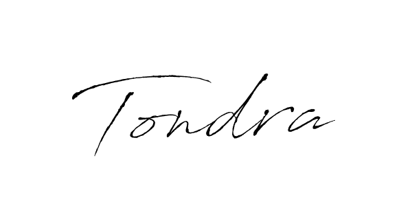 Design your own signature with our free online signature maker. With this signature software, you can create a handwritten (Antro_Vectra) signature for name Tondra. Tondra signature style 6 images and pictures png