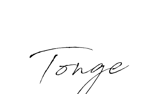 Tonge stylish signature style. Best Handwritten Sign (Antro_Vectra) for my name. Handwritten Signature Collection Ideas for my name Tonge. Tonge signature style 6 images and pictures png