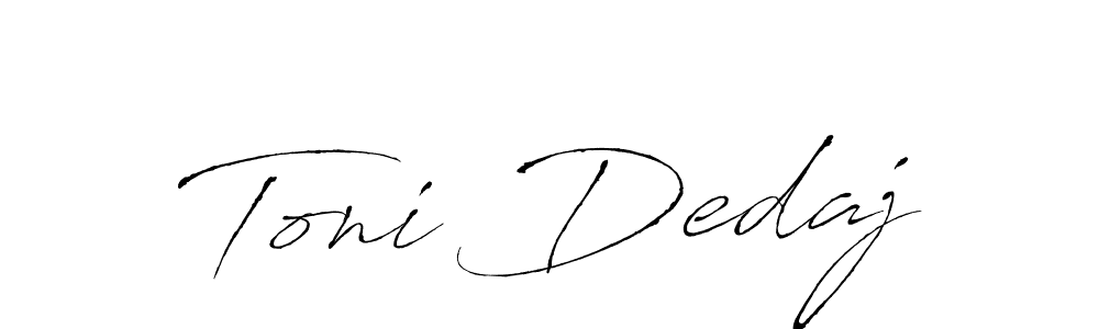 Make a beautiful signature design for name Toni Dedaj. With this signature (Antro_Vectra) style, you can create a handwritten signature for free. Toni Dedaj signature style 6 images and pictures png